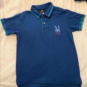Boys Psycho Bunny Polo Blue size L 14/16